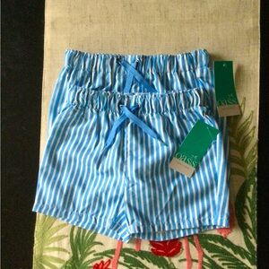 🆕 Striped Baby Boy Swim Shorts Trunks 🐬🏝💙